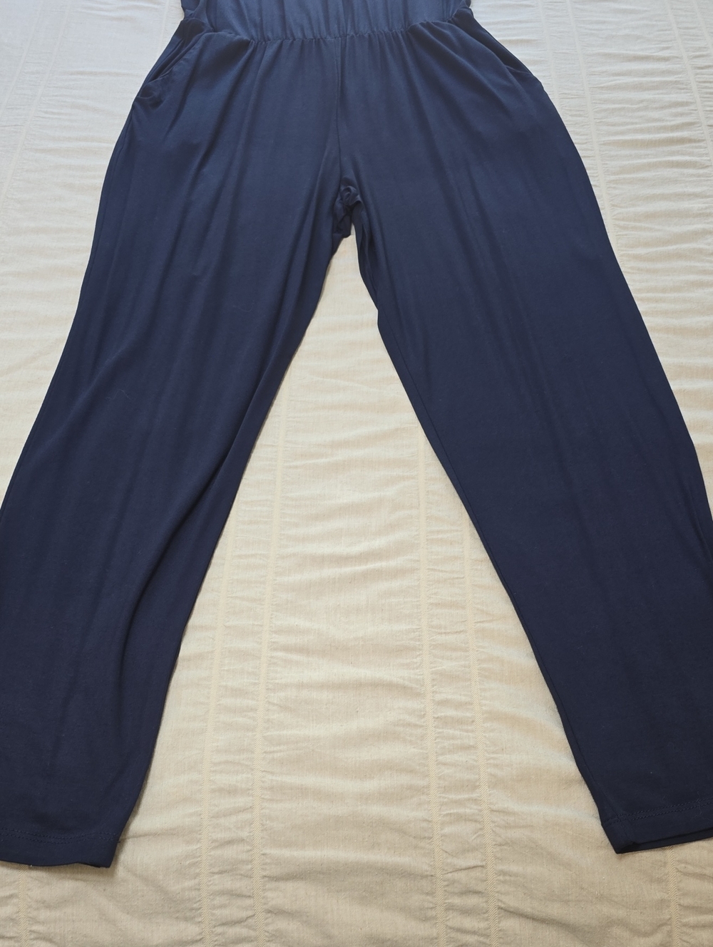 Trina Turk Off the Shoulder Navy Jumpsuit Women's Size XS - Picture 7 of 15